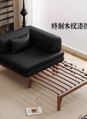 法式中古风计沙发客厅户小设QZZ型阳台贵妃可折叠单人发床沙一体