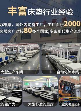 软海绵乳胶体垫慢回29832弹用家民宿公寓1.8m可床拆洗出口压缩卷包床垫