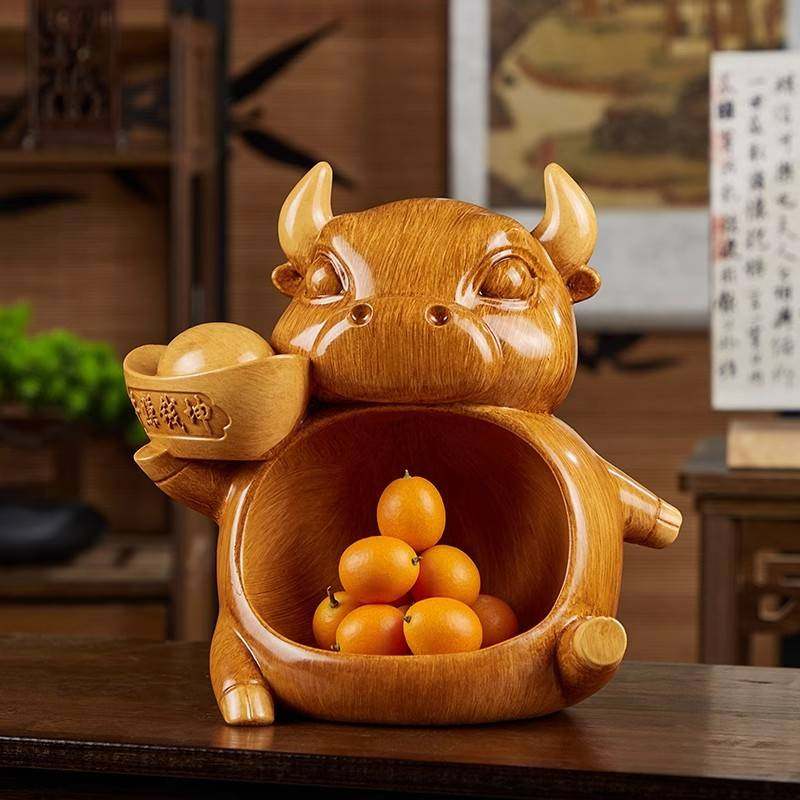 入户门钥匙收纳牛摆件创意客厅玄关茶几桌面新中式国潮古风装饰品,玩具/童车/益智/积木/模型,垂直悬浮玩具,淘宝优惠券,粉丝福利购,淘宝优惠卷