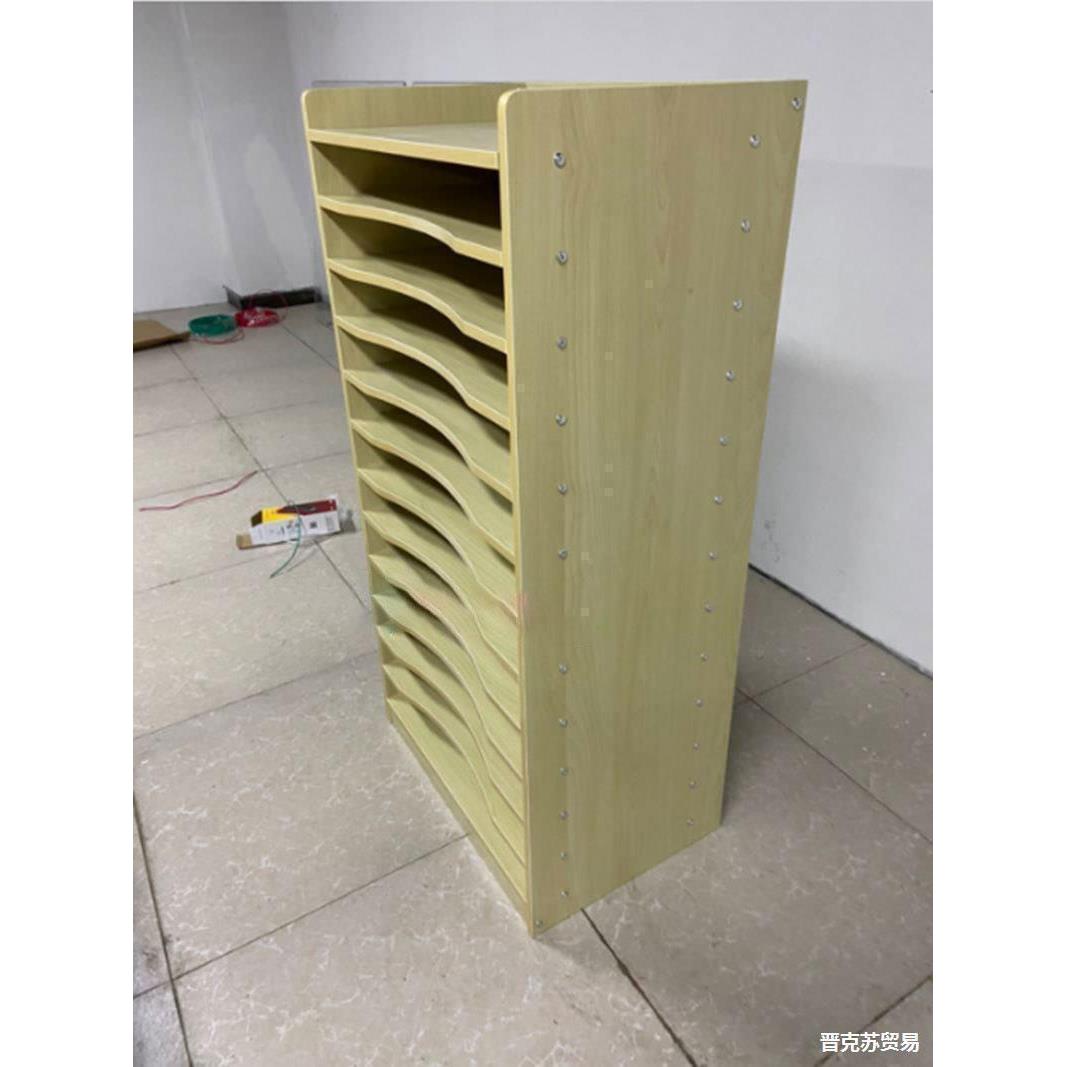 画室架77210267物收幼纳用品柜子美术室儿园开整理卡纸纸张材料置