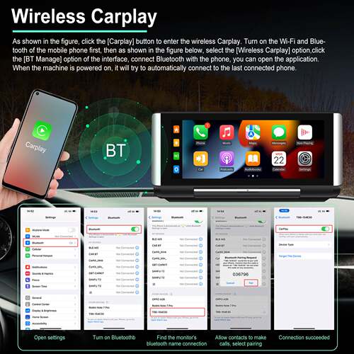 跨境爆款6.86寸折叠屏PND CarPlay/安卓AUTO/安卓投屏/带TF卡功能