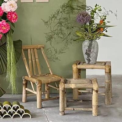 道具小凳子老式布一周FXL岁中式竹凳凳子家用外婆桥板竹舞蹈婚礼