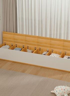 简易落地式衣柜卧室头长尾条柜靠墙置物收纳RBQ缝隙柜床床夹缝储