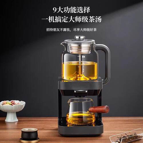 纯钛煮茶器2026新款蒸汽喷淋式全自动上水一体多功能萃茶机养生壶