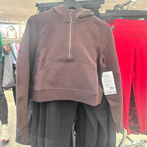 lululemon半拉链套头连帽卫衣