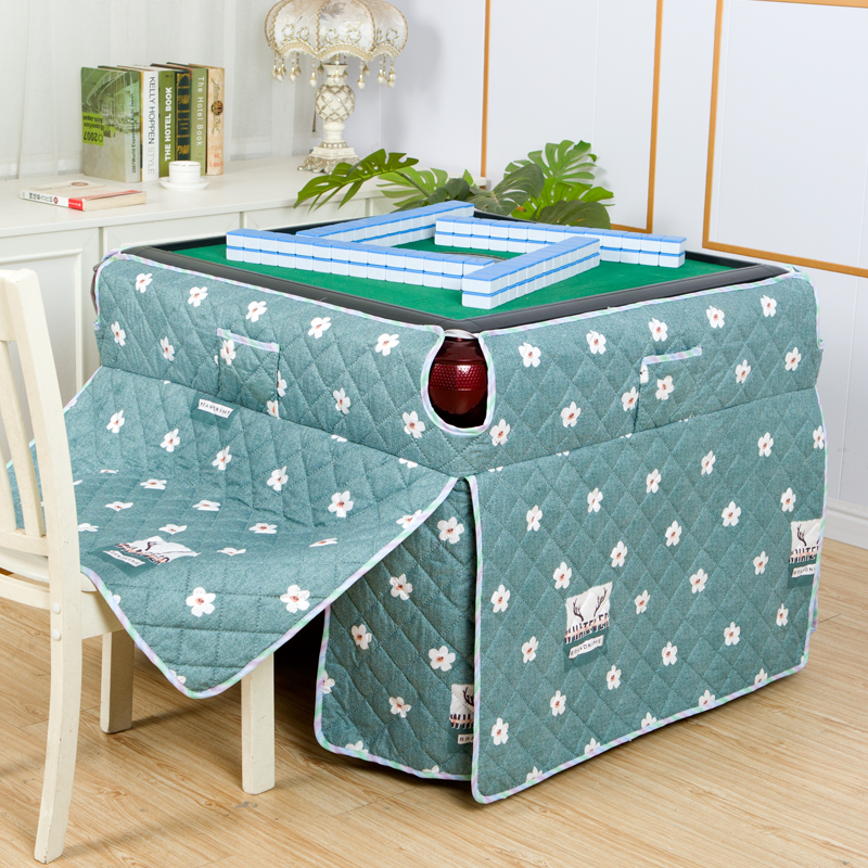 八开加厚麻将机烤火围罩四方桌麻将桌烤火罩被桌布正方形桌子罩