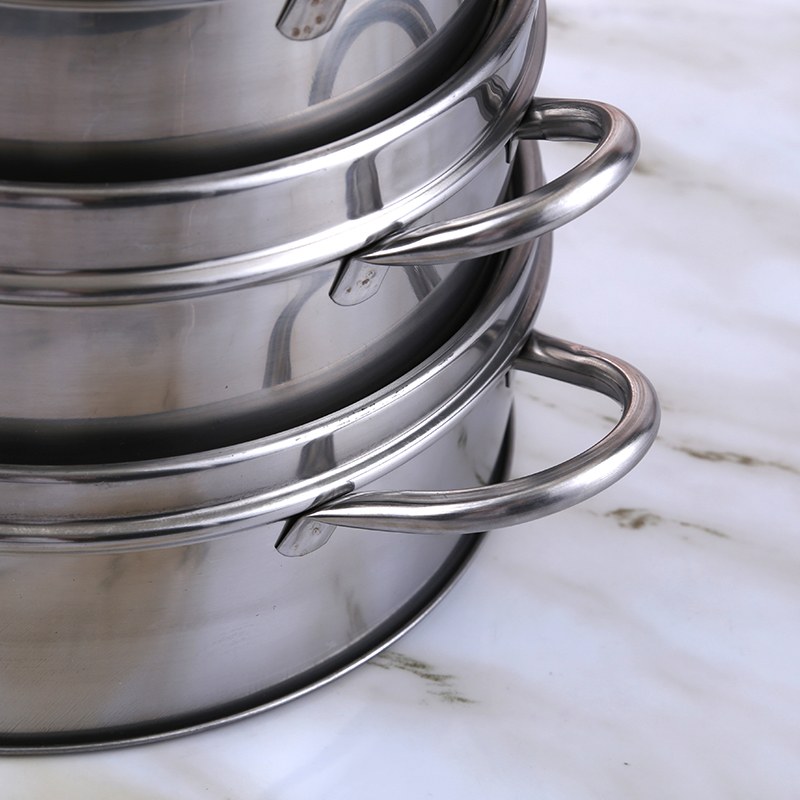 装商用家用蒸笼不锈钢 蒸笼小笼包蒸格笼屉蒸笼18-30CM沙县小吃