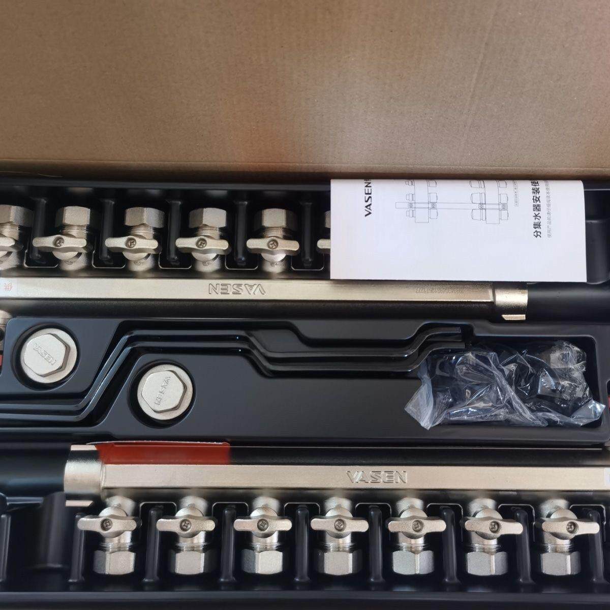 伟星GC032分水器全铜家用一体锻压加厚20地暖管集水器原厂大流量
