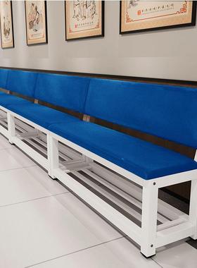 包软沙发XPM椅等店候椅休靠背椅健身房长条凳长椅子理发息长凳长