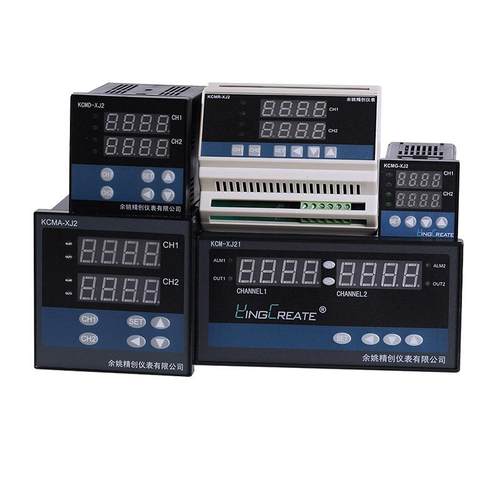 皓仪两通道温控仪KCM1D-X2AGRSJ支持2组4LVA-0mA调2节SSR带通讯