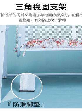 新款双人铁艺秋千ZXU吊床摇床院秋千室内摇外庭儿童成人吊篮外摇