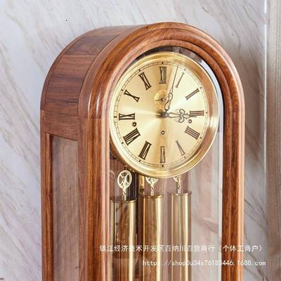 紫檀机械装进进口钟客德国12现代地厅欧式音落地落钟国大实木EDY