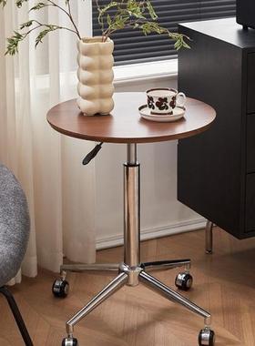 沙发约边几ZSM客厅家几阳台创意小圆桌中古简边桌用角几卧茶室床