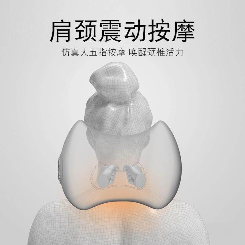 汽车头枕553枕颈电动按摩加热腰护托车用靠枕车内座椅枕头腰腰垫
