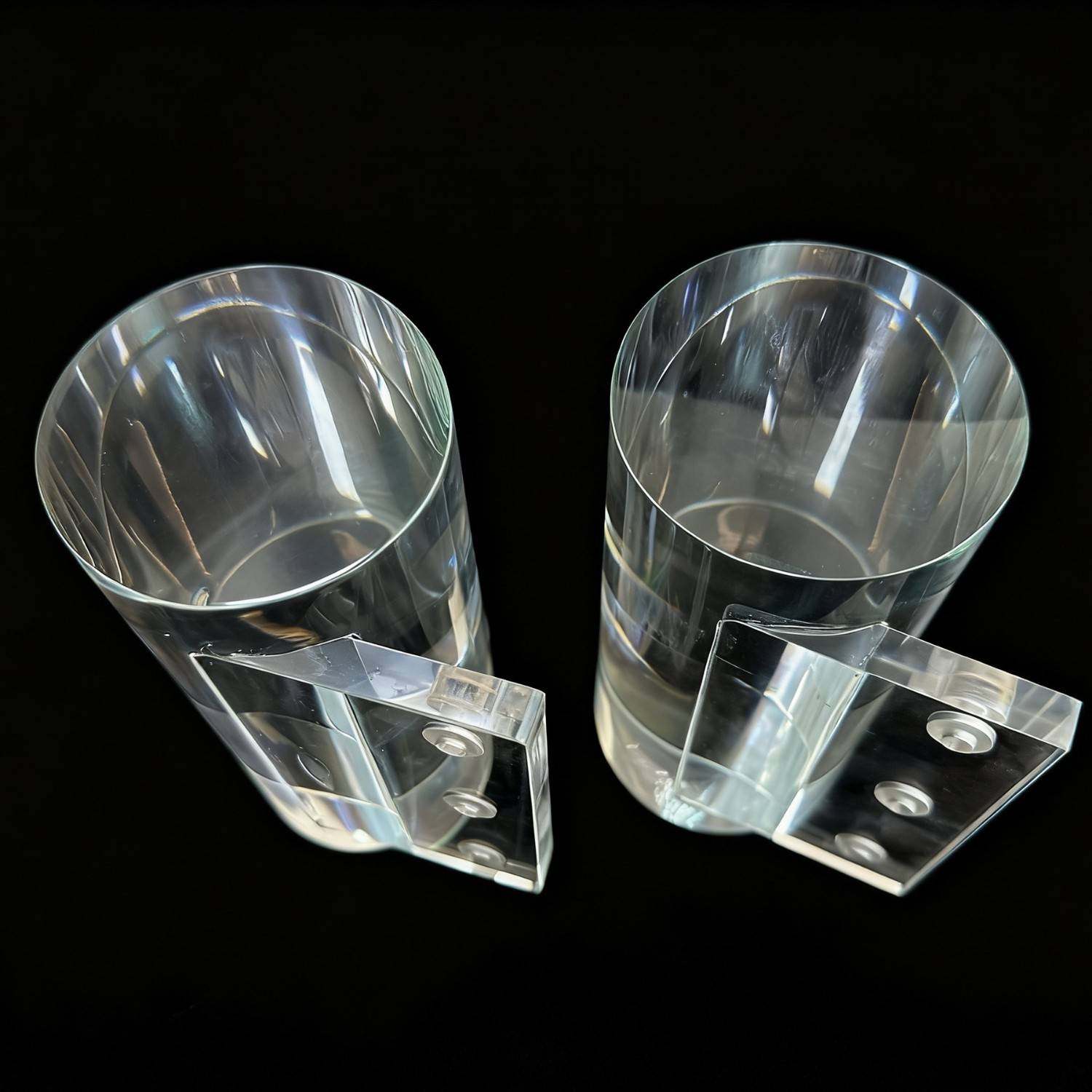 横置圆柱高透亚克力脚柜体支撑脚床头柜脚浴室柜脚茶几脚柜子