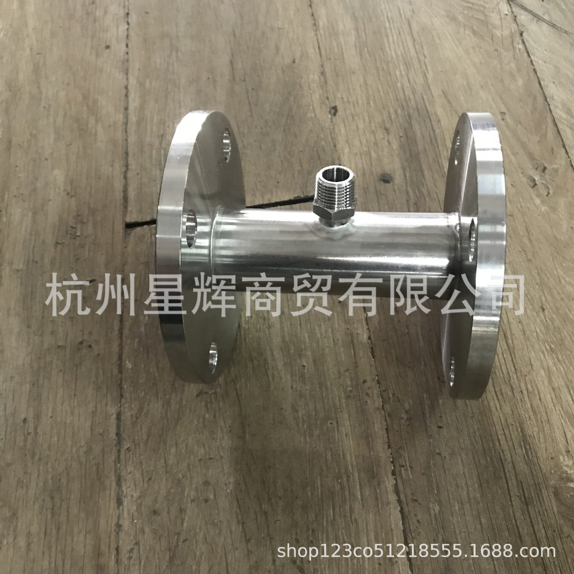 304.316不锈钢外丝法兰三通,带外丝法兰,中间外丝法兰