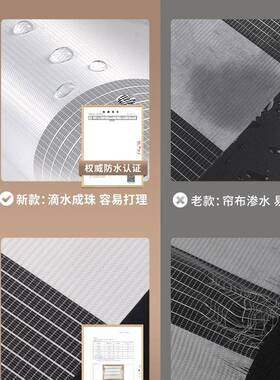 卫生间水柔纱ISH卷浴帘百叶窗帘免打孔室厕所厨房帘防遮光升降