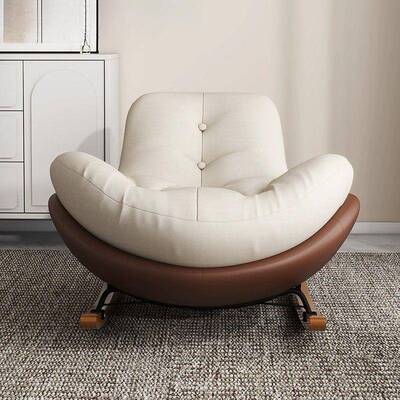 壳摇摇大躺椅阳AUK台家用单人休闲企鹅人椅客厅追剧懒人椅小蛋沙