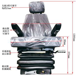 格CGY拉默减震V型U型垫座椅天车行座车联动台格拉默座防椅滑