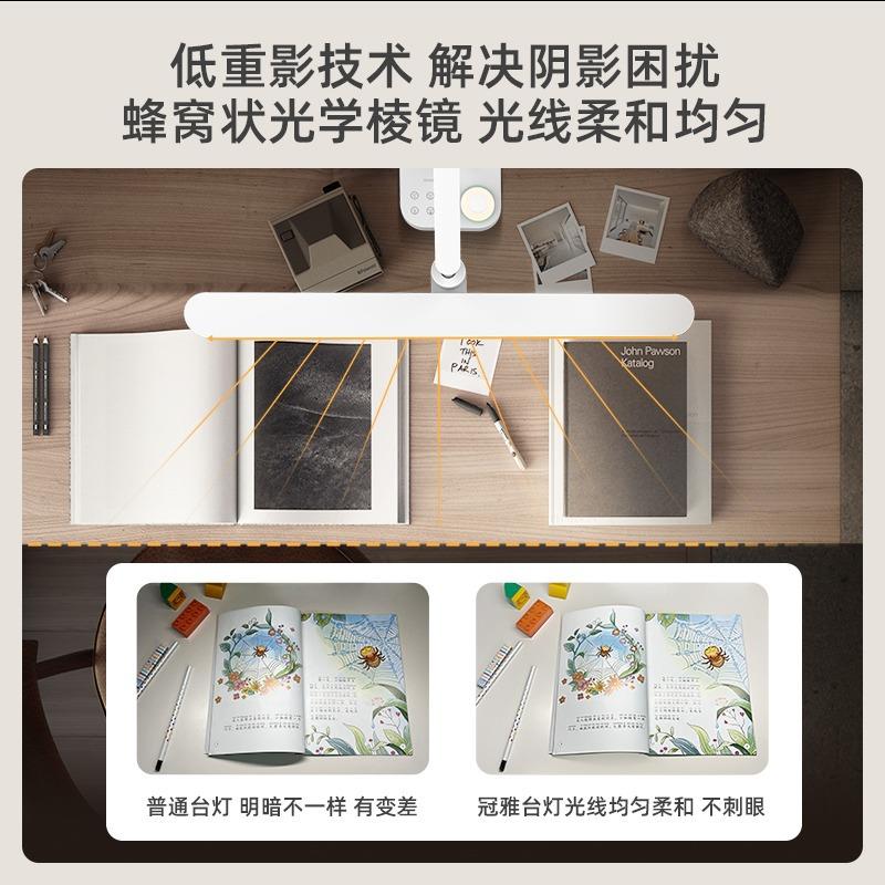冠雅儿童学生用灯智能护眼阅读led台钢专琴屏幕全光灯谱护854台眼