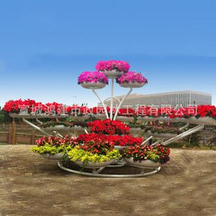 家生产DDD怒地放花架立体景观铁艺花架组合形花架托盘圆落大花厂