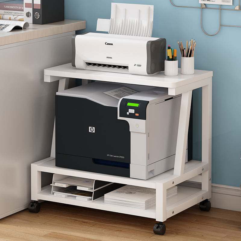 3Y落地可移动桌下带轱辘打印机置物架多层家用多功能收纳整理架子