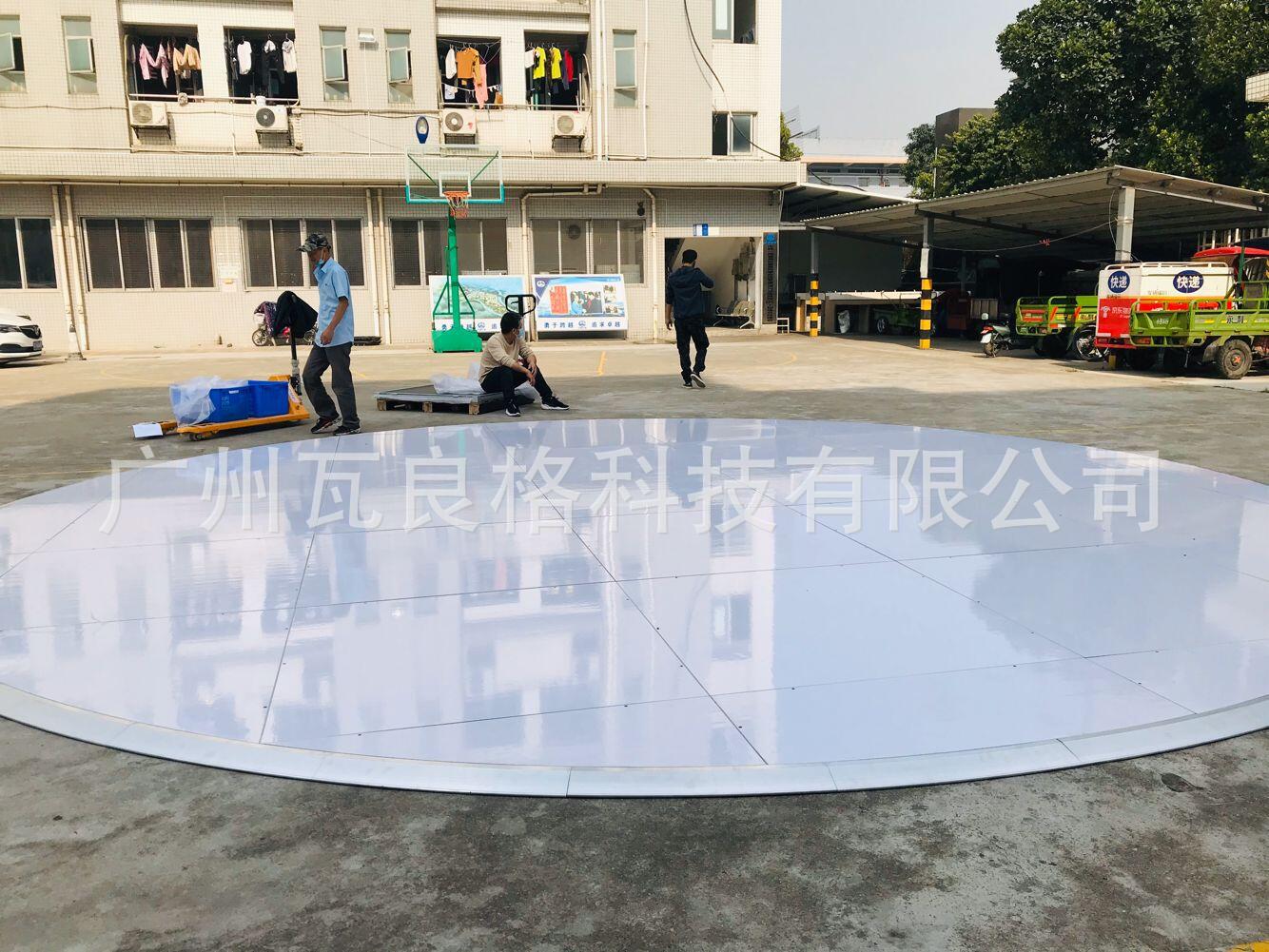 工厂直销婚庆宴会白色圆形舞池板dancefloor派对活动专用跳舞板