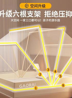 新安款UGM蚊帐家用可折叠卧室免装儿蚊童蒙古全罩包式防罩