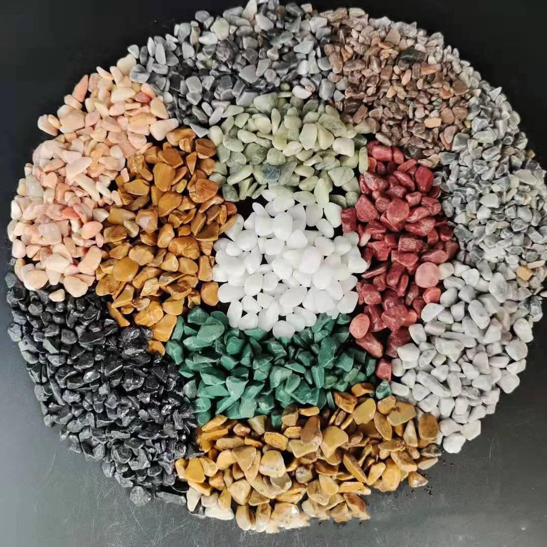 五彩色水洗石透水胶粘水磨
