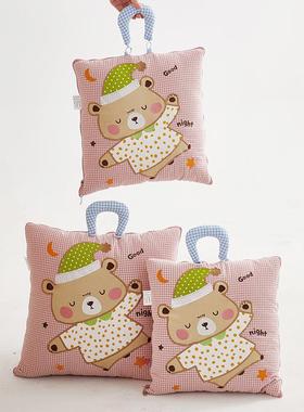 新款纯卡棉通FDH可爱刺绣抱枕室被办公学午生休靠枕汽车载夏凉被