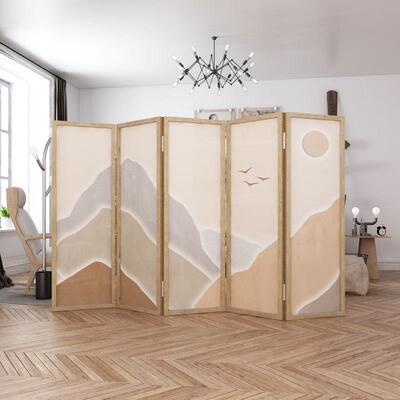 日实式屏风隔断客简厅餐木厅办公约酒zp1店遮挡折叠移动新中式玄