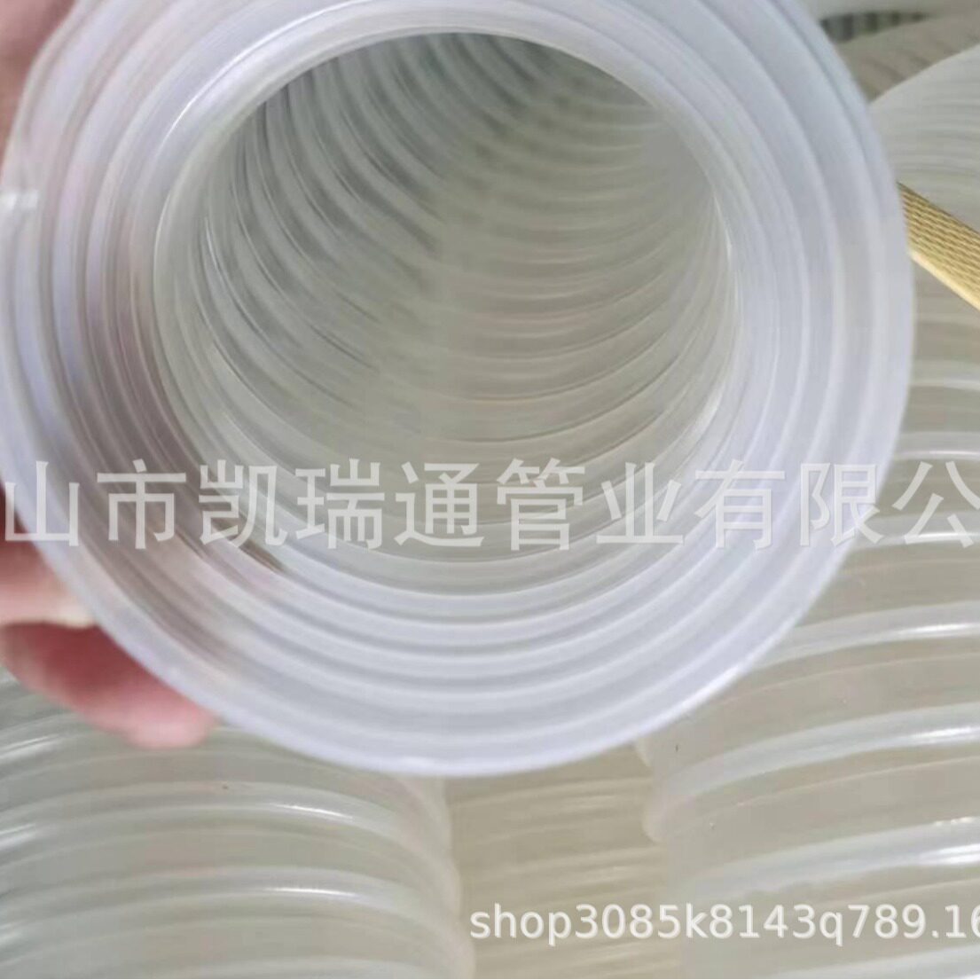 PU软管加铜线导静电塑筋增强管PU塑筋防静电软管气泵钢丝