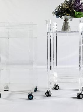 酒店客力厅家用置茶桌圆形小桌子推意J0112式物架亚克简约多层茶