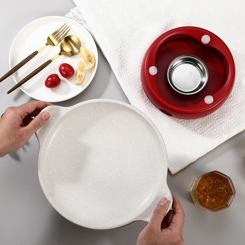 铝合金酒精炉中式小火锅家用不粘干锅锅暖汤炉固体酒精锅仔酒精灯