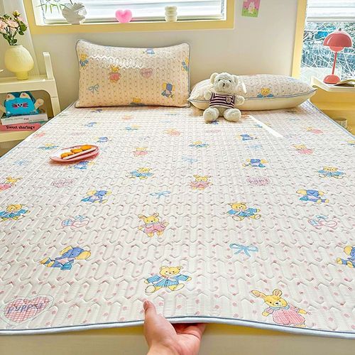 潘星星美学穿搭 -A类乳胶凉席学生宿舍单人席子三件套夏天可机洗