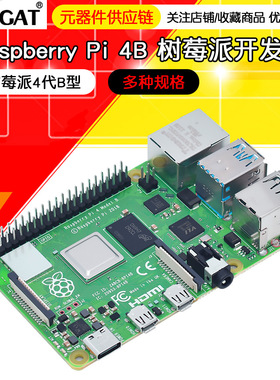 树莓派4代B型 RaspberryPi4 4B 8GB 开发板编程AI入门套件 Python