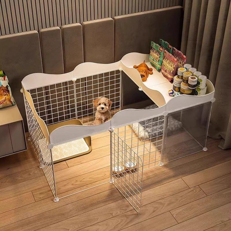 狗围栏宠物家用小型犬泰迪室内自由组合隔离门栏围挡狗围栏狗笼子