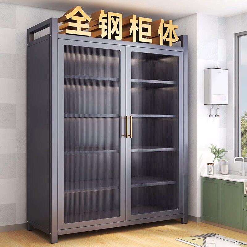 家用大容量置物柜落地多层厨房多功能储藏柜子储物橱柜客厅收纳柜