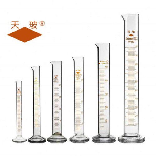 天玻 高硼硅玻璃量筒5 10 25 50 100 250 500 1000 2000ml A级