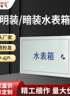 暗装明装水表箱大尺寸1户铁制喷塑防腐蚀防锈支持定制自来水厂箱
