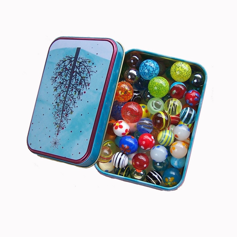 布袋装花式玻璃球弹珠精彩球 玻璃珠跳棋子花瓶装饰球彩玻子