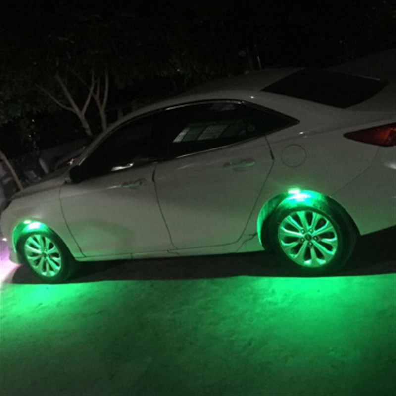 LED汽车灯迎宾车轮灯底盘灯轮眉装饰灯氛围灯汽车爆闪灯轮毂灯