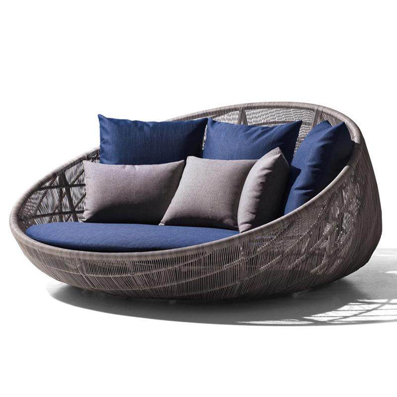 户外编藤沙发躺床 花园圆形编织藤椅沙发床 铝合金藤编圆床遮阳棚,电子元器件市场,其它元器件,淘宝优惠券,粉丝福利购,淘宝优惠卷