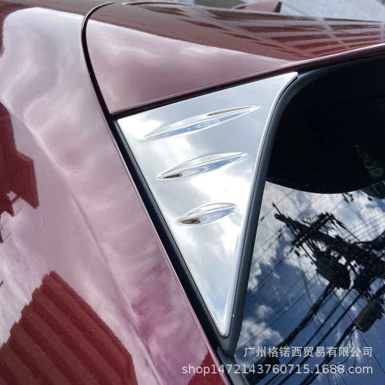 适用23款ZR-V RZ系后玻璃角位饰条304不锈钢后车窗车身装
