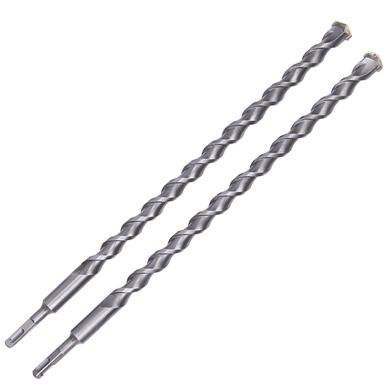 超长冲击钻头1000 1米00 1米2 10 1米5圆柄两坑两槽电锤钻头