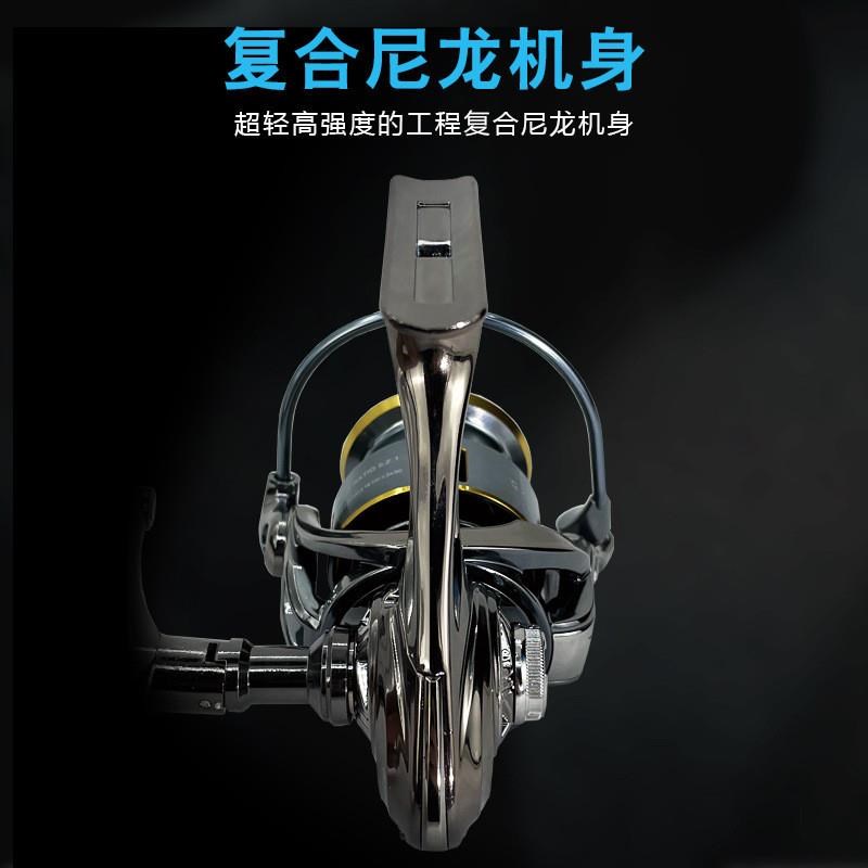 路亚微物纺车轮全金属斜口浅线杯旋入式摇臂鱼线远投鱼轮渔