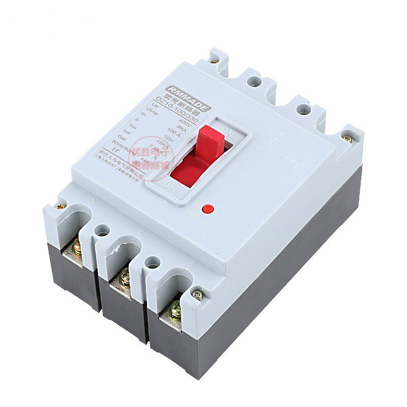 DZ10-100/330 160A 250A 400A 600A3P空气开关380V三相塑壳断路器