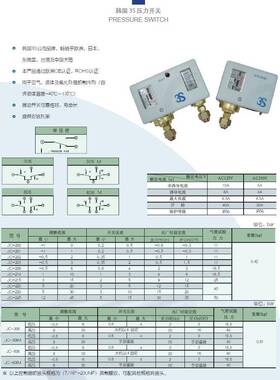 上供海杉公司直3压力开关S幸负DFU压压力开关