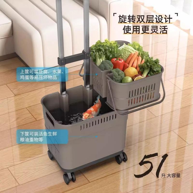 多物功能购拉家用轻FKO叠便携带折推车大容量取车快递老人买菜手