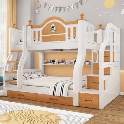 喜挚加粗实高木子母床低床双下层床小床户型无品牌/两层床母子儿